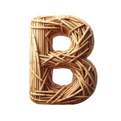 Obraz premium Isolated 3D Letter on a Clear PNG Canvas Generative AI