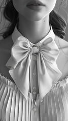 Bows on hair and clothes are a symbol of hyper-femininity, reflecting changes in public sentiment, where bows add sophistication and tenderness to images.