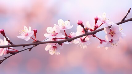 Obraz premium Blossom tree over nature background/ Spring flowers/Spring Background