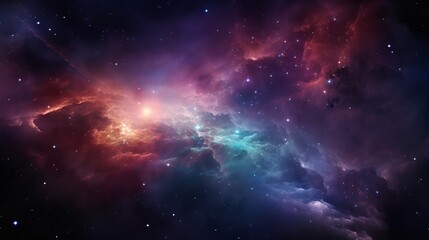 Fototapeta na wymiar Galaxy and nebula.