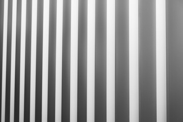 a corrugated wall made of aluminum
