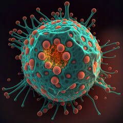 illustration of a virus