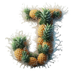 Fototapeta premium Isolated 3D Letter on a Clear PNG Canvas Generative AI
