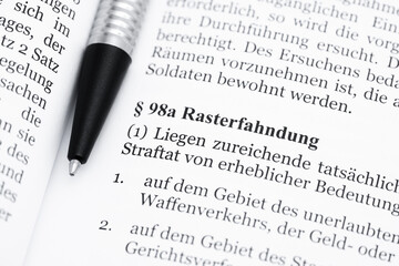 Fototapeta premium Rasterfahndung