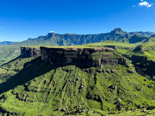 View from Gudu Falls in Drakensberg, South Africa