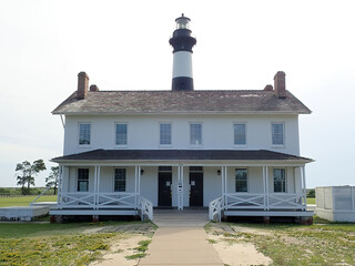 Lighthouse under a sunny sky