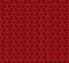 red geometric pattern