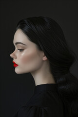 Fototapeta premium Fashion portrait of a beautiful model