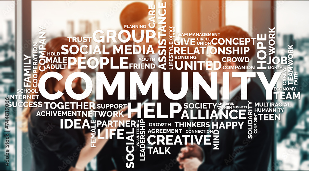Poster human resources recruitment and people networking concept. modern graphic interface showing professi
