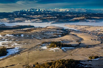 Przełęcz Snozka, Organy Hasiora, ,Tatry, Zima.