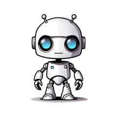 Fototapeta premium Cute little robot