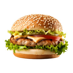 Cheese_Burger_isolated_on_transparent_background