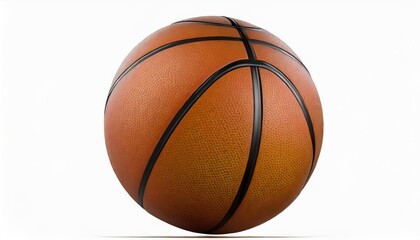 Fototapeta premium High-quality. Basketball ball over white background. 