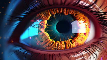 abstract universal cosmic eye, profound oneness