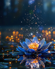 Luminous Lotus with Sparkling Magic Dust