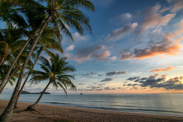 Palm Cove, sunrise at the Palm Cove Beach, Far North Queensland, Australia