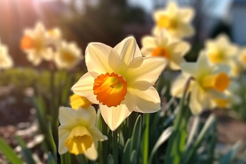 Daffodils Narcissus yellow Daffodil flowers