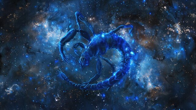 deadly scorpion fantasy galaxy art