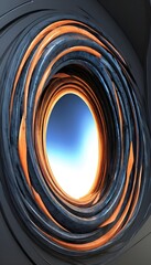 Fototapeta premium Twisted abstract portal.