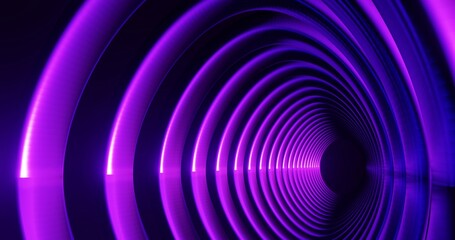 Abstract architecture background arched interior 3d render