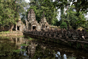 Fototapeta na wymiar Preah Khan Temple in Siem Reap, Cambodia