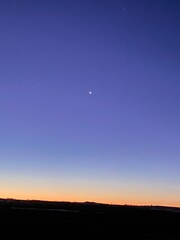sunset in the sky