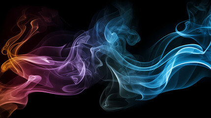 Obraz premium Smoke and steam effects overlay