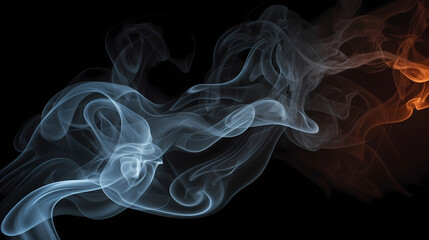 Obraz premium Smoke and steam effects overlay