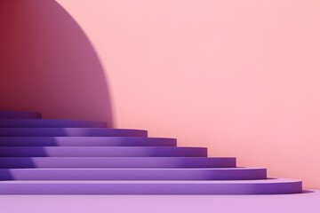 Mockup Stairs and Arch for Product Presentation. Mockup Background with Stairs