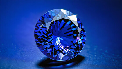 Tanzanite Gemstone, Precious, Blue, Luxury, Jewelry, Gem, Fashion, Accessories, Sparkle, Glitter, Expensive, Rare, Shiny, Elegant, AI Generated