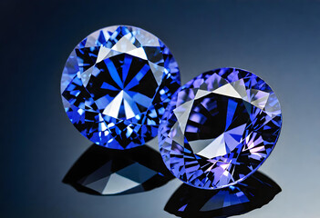 Tanzanite Gemstone, Precious, Blue, Luxury, Jewelry, Gem, Fashion, Accessories, Sparkle, Glitter, Expensive, Rare, Shiny, Elegant, AI Generated
