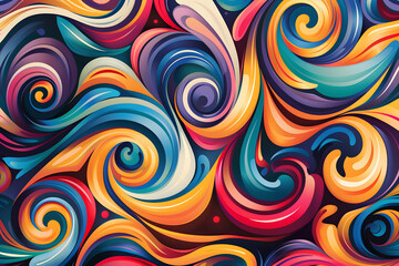 Fototapeta na wymiar Farbexplosion der Kreativität: Lebhafte Muster als inspirierender Hintergrund