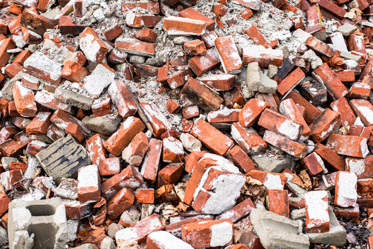 Pile of old bricks
