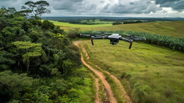 aerial drones in the air
