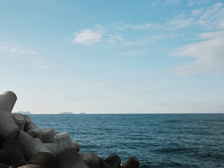 青空と海の風景