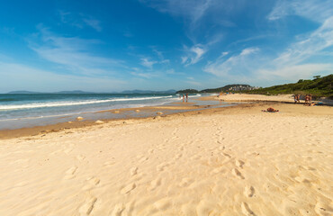 paisagem da Praia Grande  Caravelas Governador Celso Ramos Santa Catarina Brasil 