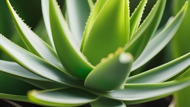 Photo of Aloe Vera Generative AI.