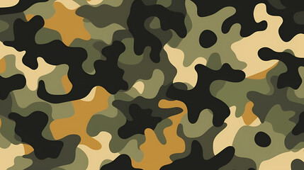 Fototapeta premium Camouflage seamless pattern