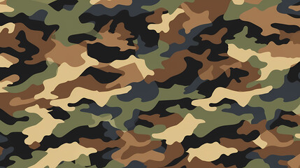Fototapeta premium Camouflage pattern illustration