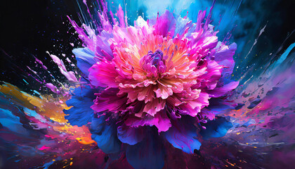 Flowers, explosion of color