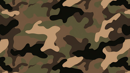 Fototapeta premium Camouflage pattern illustration