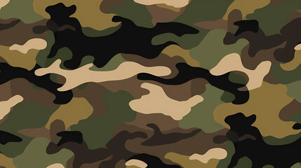 Fototapeta premium Camouflage pattern illustration