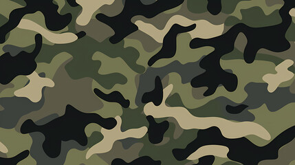 Naklejka premium Camouflage pattern illustration