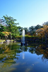 Obraz premium 白山神社の紅葉（新潟県）