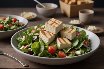 Delicious marinated tofu salad picture