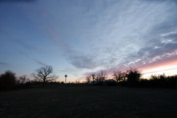 Sunset in the country