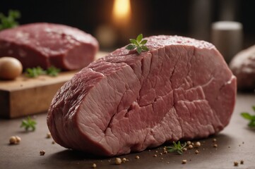 Tasty steak slice picture