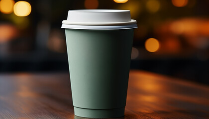 Blank paper coffee of cup mockup