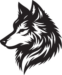 Wolf Silhouettes EPS Wolf Vector Wolf Clipart	
