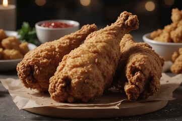 Delicious spicy fried chicken picture